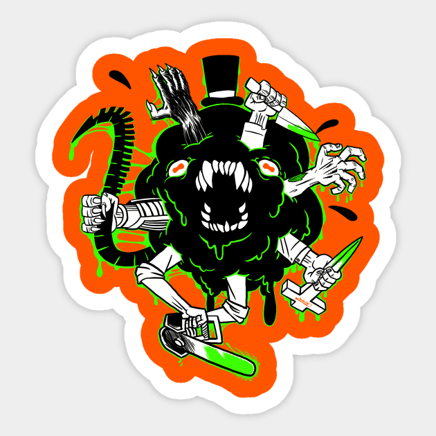 Monster Smash Sticker by GiMETZCO!